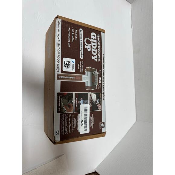 HorsePower Giddy Up Cordless, Rechargeable BBQ grill Stainless Roller Cleaner - Picture 3 of 9